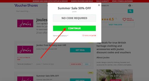 Get Joules Discount Code or Deal