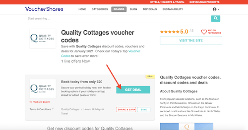 Quality Cottages voucher code